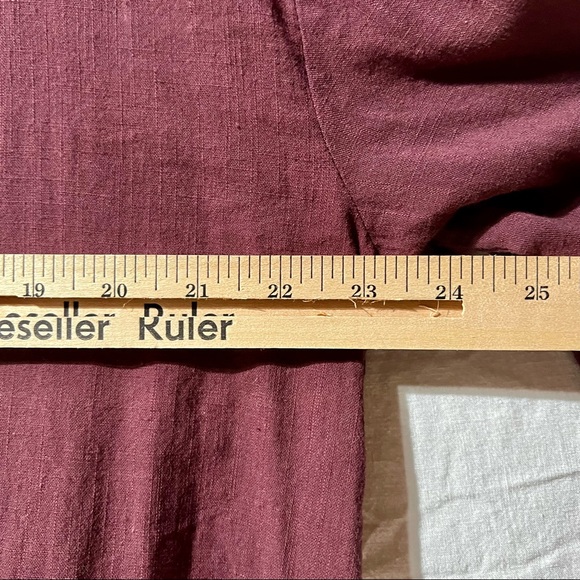 FAVLUX Cotton Maroon High Low RollUp Sleeves - Picture 6 of 9